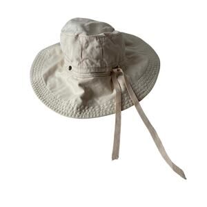 Helen Kaminski Australia Khaki Sun Hat 100% Cotton One Size Adjustable READ